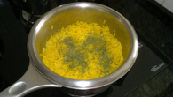 Arroz de limão siciliano e açafrão