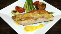 Filé de robalo ao molho de pinhão - por chef Luiz Barbosa