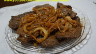 Bife de fígado frito