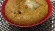 Muffin salgado integral de cenoura e parmesão