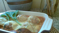 Almôndegas recheadas à parmegiana - fácil