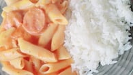 Macarrão na pressão com linguiça