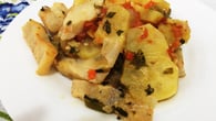 Filé de peixe com batata doce