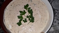 Patê de atum com creme de cebola