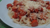 Macarronada de salsicha de hot-dog