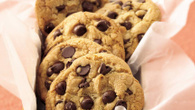 Bolachas com pepitas de chocolate