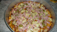 Pizza com fermento em pó