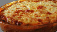 Lasanha de berinjela com peito de frango