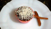 Cupcake de laranja de micro-ondas