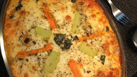 Lasanha de abobrinha com cenoura