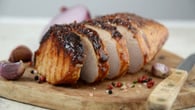 Lombo de porco ao molho barbecue