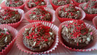Cupcake de chocolate no micro-ondas