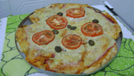 Pizza de pão amanhecido