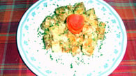 Salada de batatas fritas