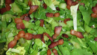 Salada de escarola com bacon