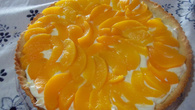 Torta gelada de pessego da Elzi