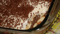 Pavê de creme e chocolate