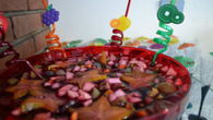 Ponche de frutas sem álcool