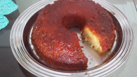 Bolo de aipim caramelizado