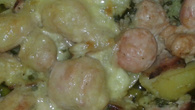 Medalhão de batata com linguiça toscana