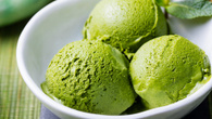 Sorvete de chá verde de matcha