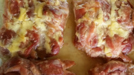 Coxas e sobrecoxas assadas com creme de cebola