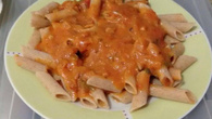 Macarrão ao molho de bacon especial