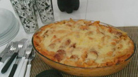 Macarrão cremoso de calabresa