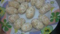 Bolinhos de batata  suculentos com queijo branco