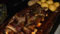 Costela de boi assada rápido na churrasqueira