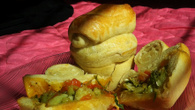 Esfirra de brócolis e queijo