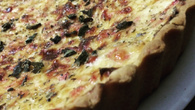 Quiche de queijo e presunto
