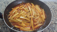 Abobrinha ao molho barbecue