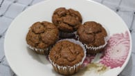 Muffin integral de banana e coco