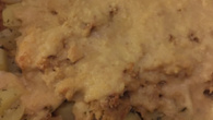 Bacalhau com batatas gratinadas