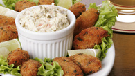 Bolinho assado de bacalhau