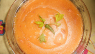 Caldo de aipim picante