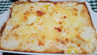 Lasanha de batata ao molho branco