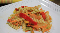 Macarrão com legumes