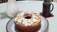 Bolo de maçã e iogurte