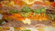 Lasanha de carne moída e legumes