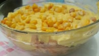 Macarrão com creme de milho