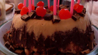 Bolo de sorvete com brigadeiro