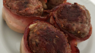 Medalhão de carne moída com bacon