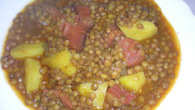 Lentilha com linguiça (receita espanhola)