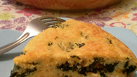 Torta de farinha de milho amarelo