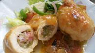 Filé de frango recheado