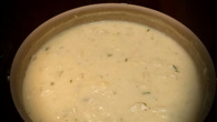 Sopa de creme de palmito