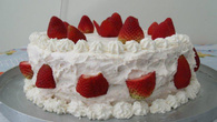 Bolo de morangos com Chantilly
