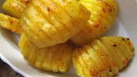 Batatas hasselback